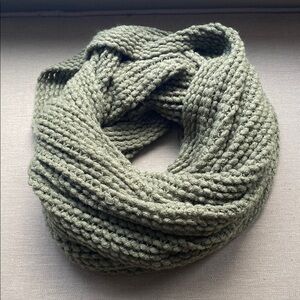 Green Knit Infinity Scarf NWT